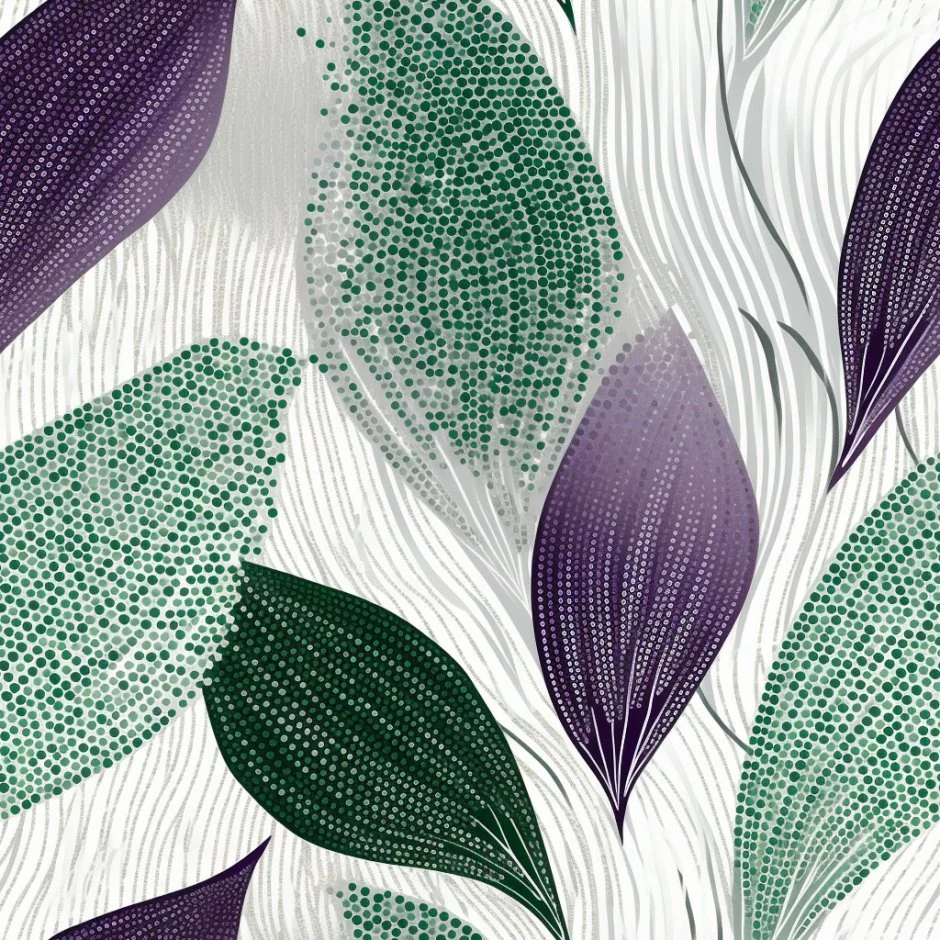 Aster Botanical Wallpaper