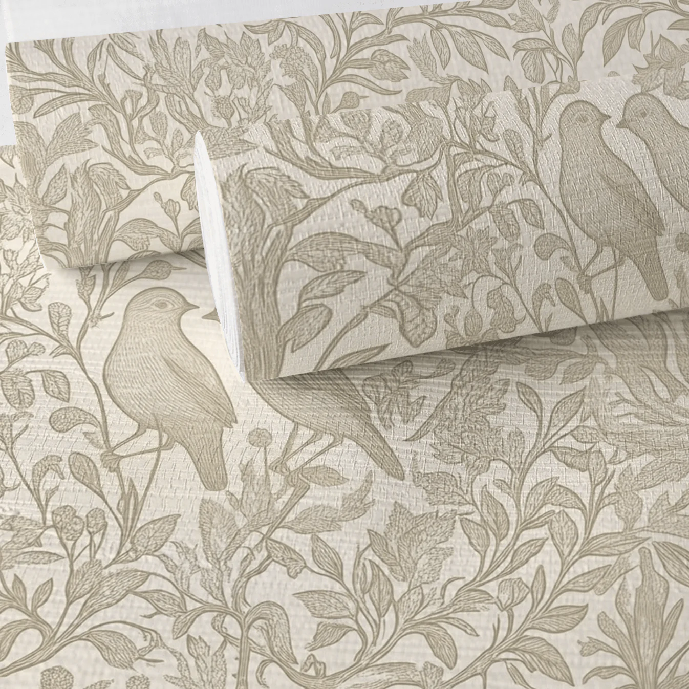 Birdsong Faux Grasscloth Wallpaper - Image 4