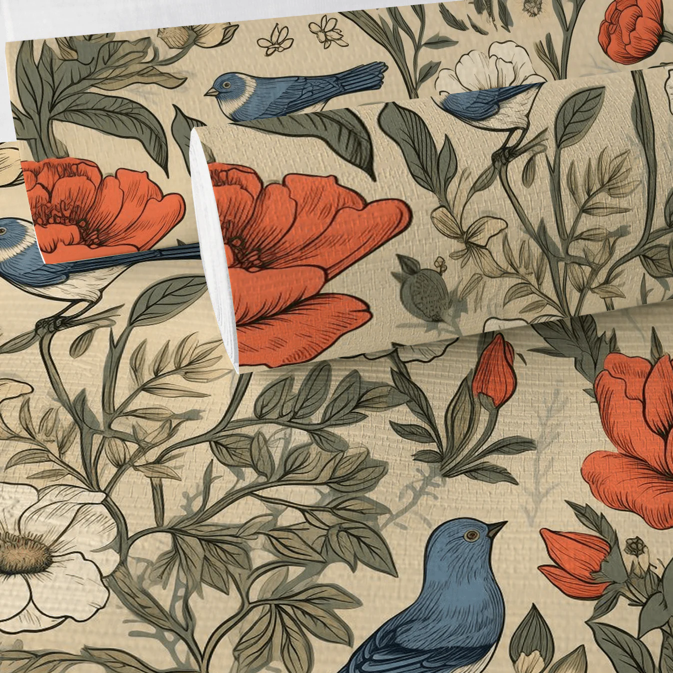 Brookley Vintage Faux Grasscloth Wallpaper - Image 4