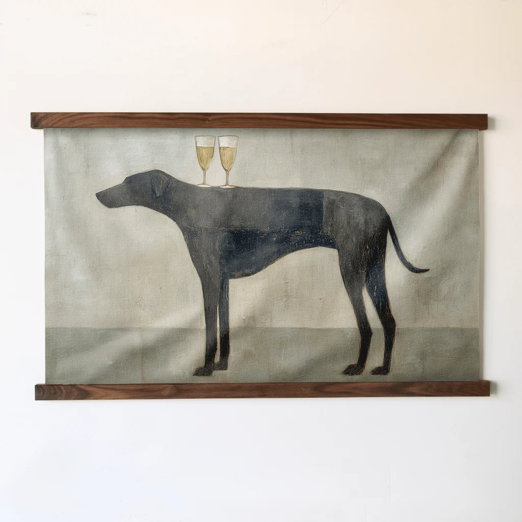 Bubbles on the Black Lab - Tapestry - Image 6