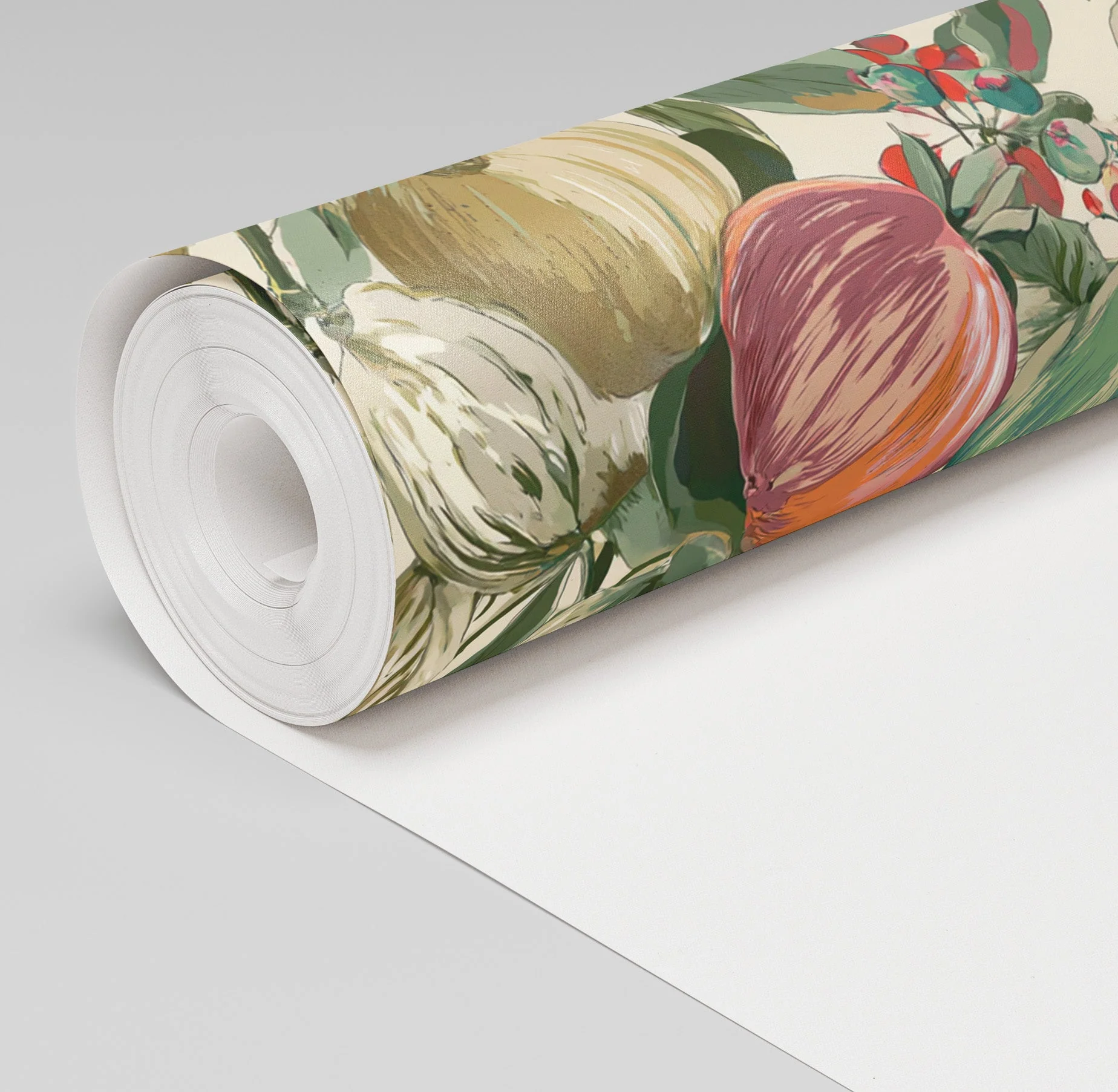 Pomegranate & Petals Wallpaper - Image 3